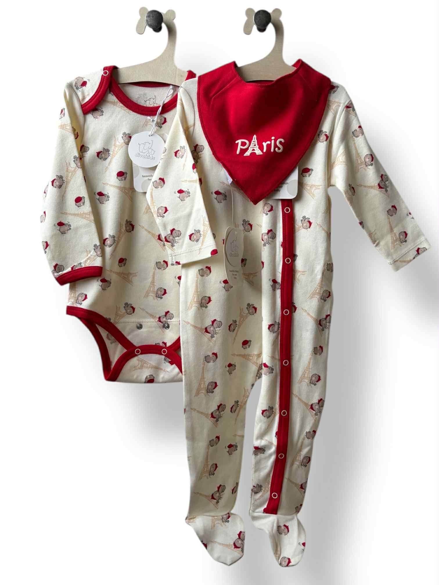 3 dalių kūdikių komplektas „Paris” DivaKids - Image 7