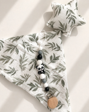 Migduko ir čiulptuko laikiklio rinkinys “Panda”